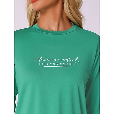 Womens 2 Piece Outfits Letter Printed Workout Short Sleeve T-Shirt Bodycon Shorts Lounge Sets