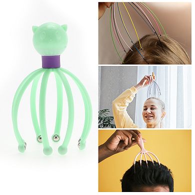 1 Pc Women Octopus Ball Bearing Style Head Massager for Home for Office