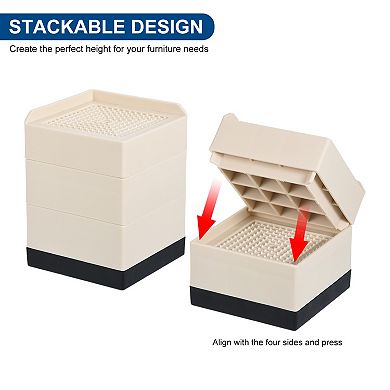 Furniture Risers Bed Riser Adjustable Couch Lifter Block for Extender for Bed Desk Sofa Table