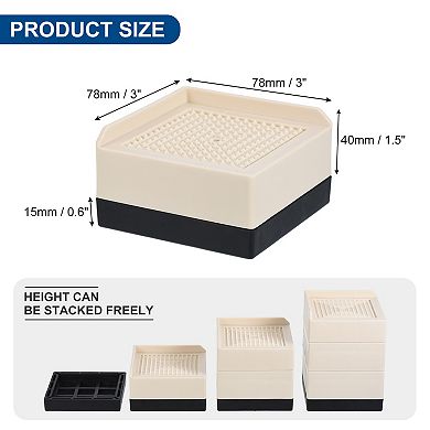 Furniture Risers Bed Riser Adjustable Couch Lifter Block for Extender for Bed Desk Sofa Table