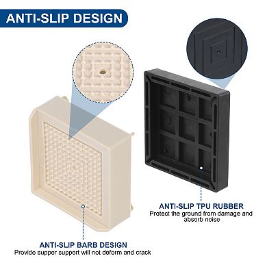 Furniture Risers Bed Riser Adjustable Couch Lifter Block for Extender for Bed Desk Sofa Table