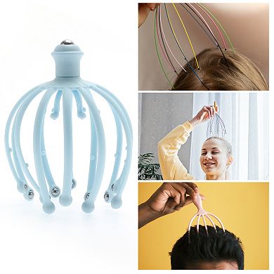 1 Pc Women Durable Eighteen Claw Ball Bearing Style Head Massager for Home