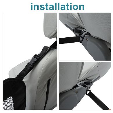 Dog Car Net Barrier, Secure Dog Car Barrier Behind Front Seat, Mesh Separator for Dogs Black