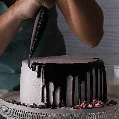 6 Pcs Clear Acrylic Cake Scraper Smoother Tool Set for Mousse Butter Cream Cake Decoration