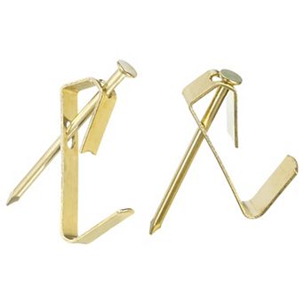 Picture Hangers, 50 pc 10lb Metal Picture Hanging Kit with Nails, Picture Frame Hooks on Wall