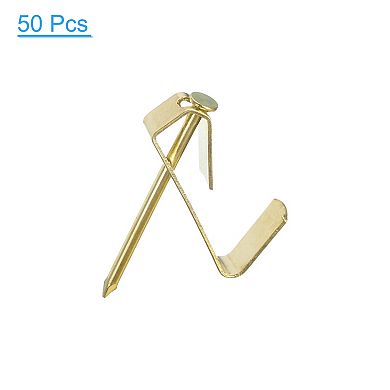 Picture Hangers, 50Pcs 10lb Metal Picture Hanging Kit with Nails, Picture Frame Hooks on Wall