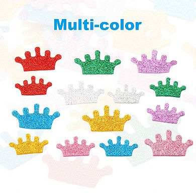 Foam Stickers, 60 Pcs EVA Self Adhesive Glitters Foam Shape Sticker Craft Supplies for DIY