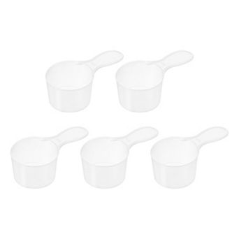 5 pc Plastic Measuring Spoons 25g/50ml Table Spoon Powder Scoops Spoon Clear