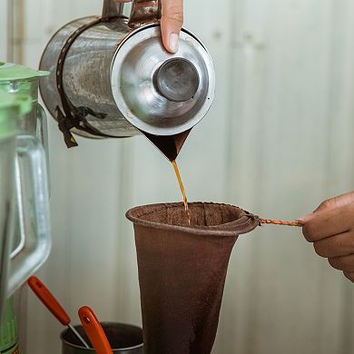 Mesh Strainer Bag, Cloth Mesh Filter Bags with Reinforced Frame and Sturdy Handle, Nut Milk Bags