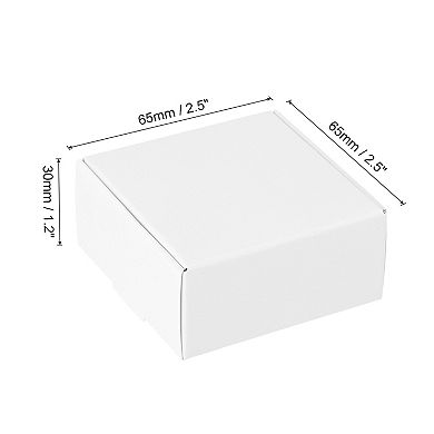 2.5"x2.5"x1.2" Paper Soap Box, 20 Pack Homemade Soap Boxes Square Presents Packaging Boxes