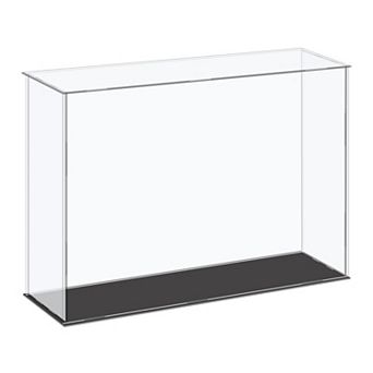 Acrylic Display Case Plastic Box Cube Storage Box Assemble Dustproof Showcase 14.1x4.3x10 Inch
