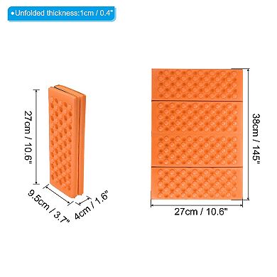 15"x10.6"x0.4" Foldable Hiking Seat Pad, 2 Pack XPE Cushion Sitting Pads Foam Mat Waterproof