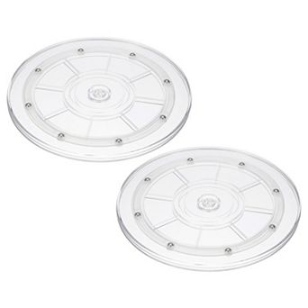 9" Heavy Rotating Swivel Stand, 2 pc 360˚ Rotation Lazy Susan Turntable with Steel Ball Bearings