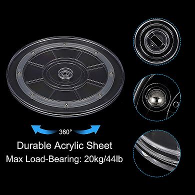 9" Heavy Rotating Swivel Stand, 2Pcs 360˚ Rotation Lazy Susan Turntable with Steel Ball Bearings