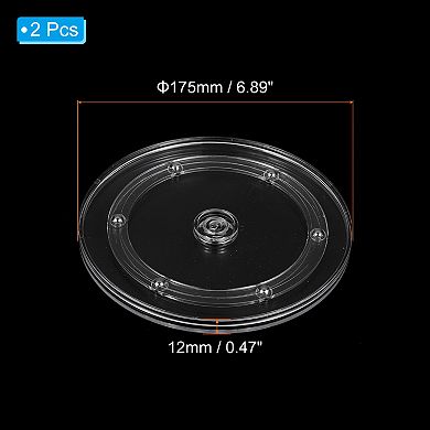 7" Heavy Rotating Swivel Stand, 2Pcs 360˚ Rotation Lazy Susan Turntable with Steel Ball Bearings