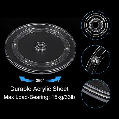 7" Heavy Rotating Swivel Stand, 2Pcs 360˚ Rotation Lazy Susan Turntable with Steel Ball Bearings