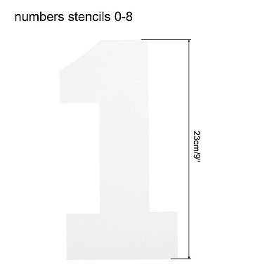 8 Inch Plastic Number Stencils Set 0-8 Address Number Stencil Templates