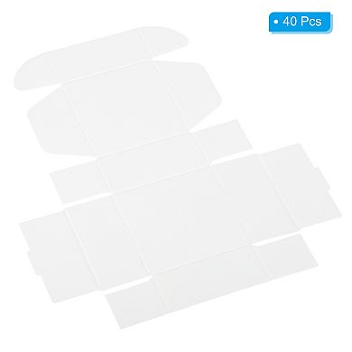2.5x2.5x1.2" Paper Soap Box, 40 Pack Homemade Soap Boxes Square Presents Packaging Boxes