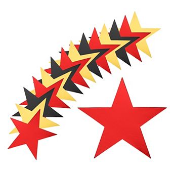 Glitters Star Cutouts Paper Five Star Confetti Cutouts for Birthday Party 5.9 in 80 pc
