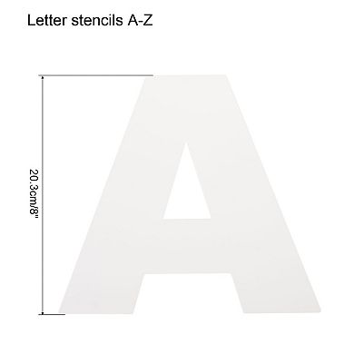 26pcs Alphabet Cake Stencils A-Z Letters Stencils 8 Inch Alphabet Cake Decorating Mould Set