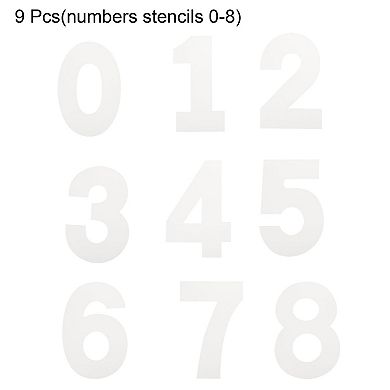 12 Inch Plastic Number Stencils Set 0-8 Address Number Stencil Templates