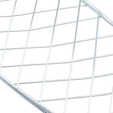 Stainless Steel Fish Grill Basket, 21.46" Long Wooden Handle, BBQ Grilling Roast Basket