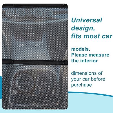 Dog Car Net Barrier, Escape-Proof, Car Divider for 2nd 3rd Row Seats Cargo Area Black