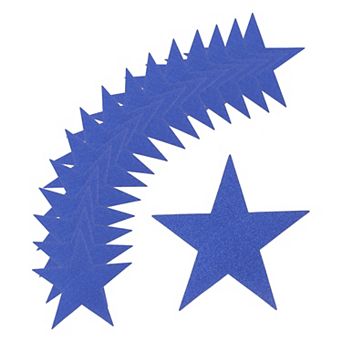 Glitters Star Cutouts Paper Five Star Confetti Cutouts for Birthday Party 5.3" 100 pc