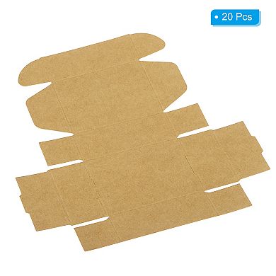 Paper Soap Box, 20 Pack Homemade Soap Boxes Rectangle Presents Packaging Boxes for DIY