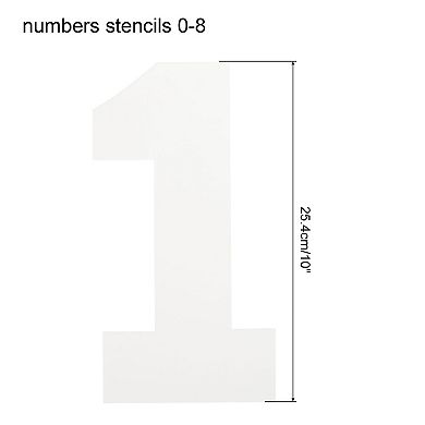 10 Inch Plastic Number Stencils Set 0-8 Address Number Stencil Templates
