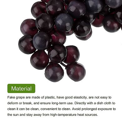 2 Pcs Fake Grapes, Artificial Grapes, Fake Fruit Grapes for Wedding Party