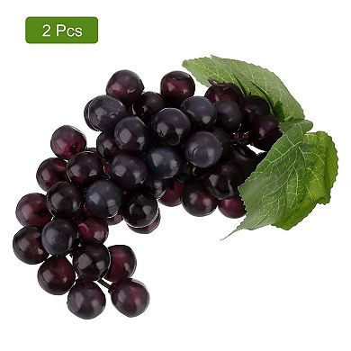2 Pcs Fake Grapes, Artificial Grapes, Fake Fruit Grapes for Wedding Party