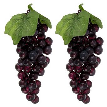 2 pc Fake Grapes, Artificial Grapes, Fake Fruit Grapes for Wedding Party