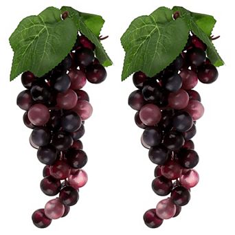 2 pc Fake Grapes, Artificial Grapes, Fake Fruit Grapes for Wedding Party