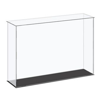 Acrylic Display Case Plastic Box Cube Storage Box Assemble Dustproof Showcase 16.1x4.3x12 Inch