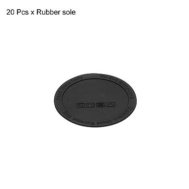20 Pcs Rubber Bottoms for Sublimation Tumblers, Protective Anti-Slip Silicone Bottoms 2.54"