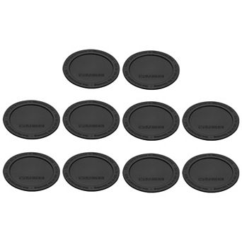 10 pc Rubber Bottoms for Sublimation Tumblers, Tumbler Silicone Bottom 2.36" Black