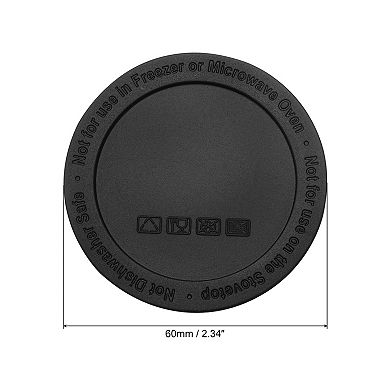 10 Pcs Rubber Bottoms for Sublimation Tumblers, Tumbler Silicone Bottom 2.36" Black
