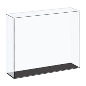 Acrylic Display Case Plastic Box Cube Storage Box Assemble Dustproof Showcase 16.1x4.3x14 Inch