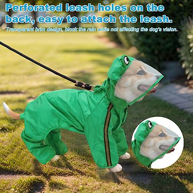 Dog Raincoat, Full Coverage Design, Waterproof, Ideal for Teddy Bears 1 Pc