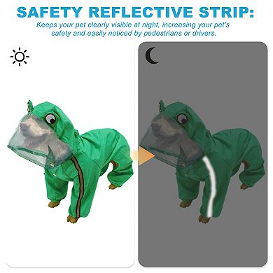 Dog Raincoat, Full Coverage Design, Waterproof, Ideal for Teddy Bears 1 Pc