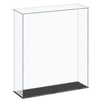 Acrylic Display Case Plastic Box Cube Storage Box Assemble Dustproof Showcase 14.1x4.3x16 Inch