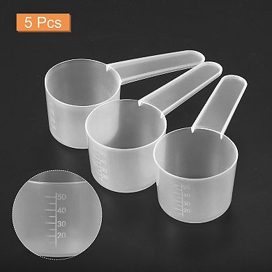 5 Pcs Plastic Measuring Spoons 60ml Table Spoon Powder Scoops Spoon