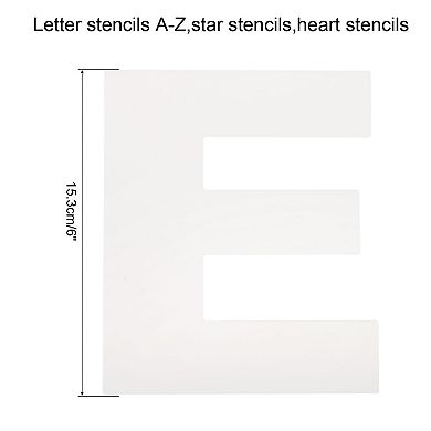 6 Inch Large Letter Stencils Alphabet Stencils, Star Stencil and Heart Stencil for Decoration