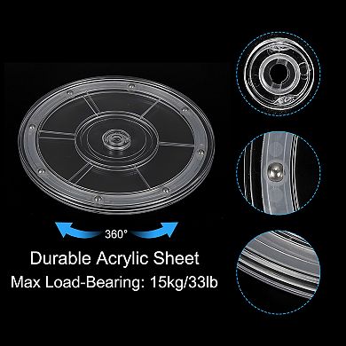 8" Heavy Rotating Swivel Stand, 2Pcs 360˚ Rotation Lazy Susan Turntable with Steel Ball Bearings