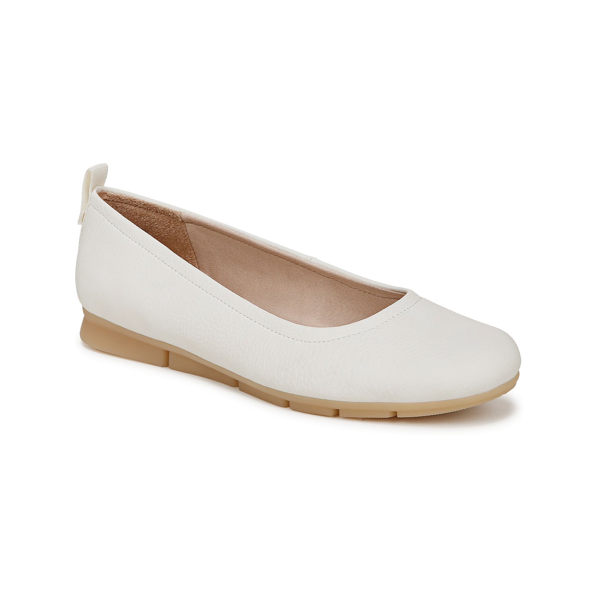 Dr. Scholls Timeless Womens Ballerina Shoes, Size: 7, Off White