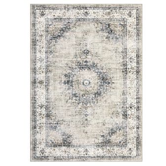 Garvee Washable Non Slip Area Rugs Stain Resistant Non Shedding Bordered for Indoor use
