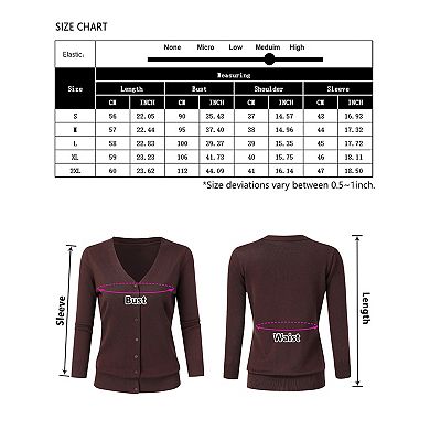 Women's Cardigan Sweaters Fall Cropped Open Front Button V Neck Lightweight Cardigans Knit