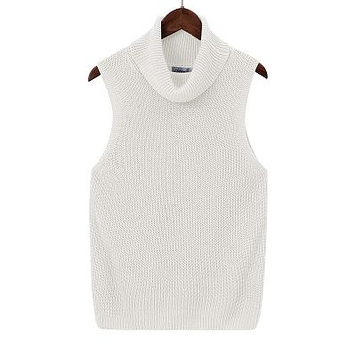 Mrat Oversized Tank Tops Women's Solid Sleeveless Round Neck Camisoles