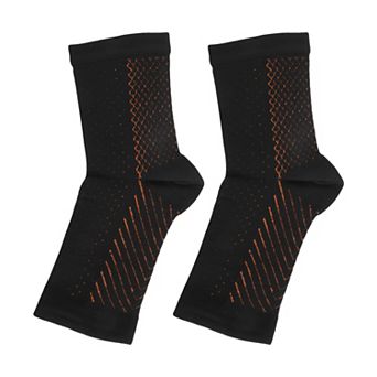 1 Pair Stripe Style Lightweight Ankle Brace Socks for Sports